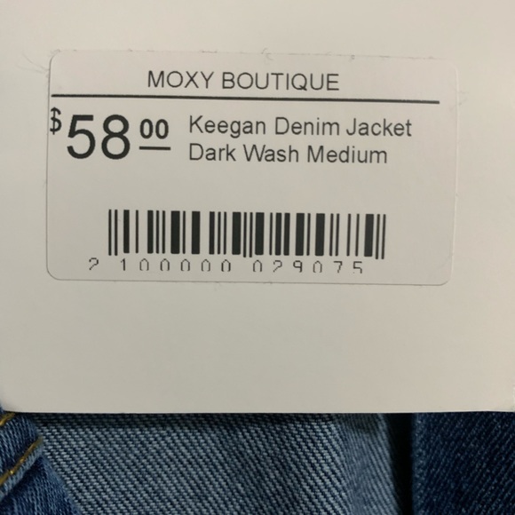 MEDIUM KEEGAN DENIM JACKET (DARK WASH) - Picture 3 of 3